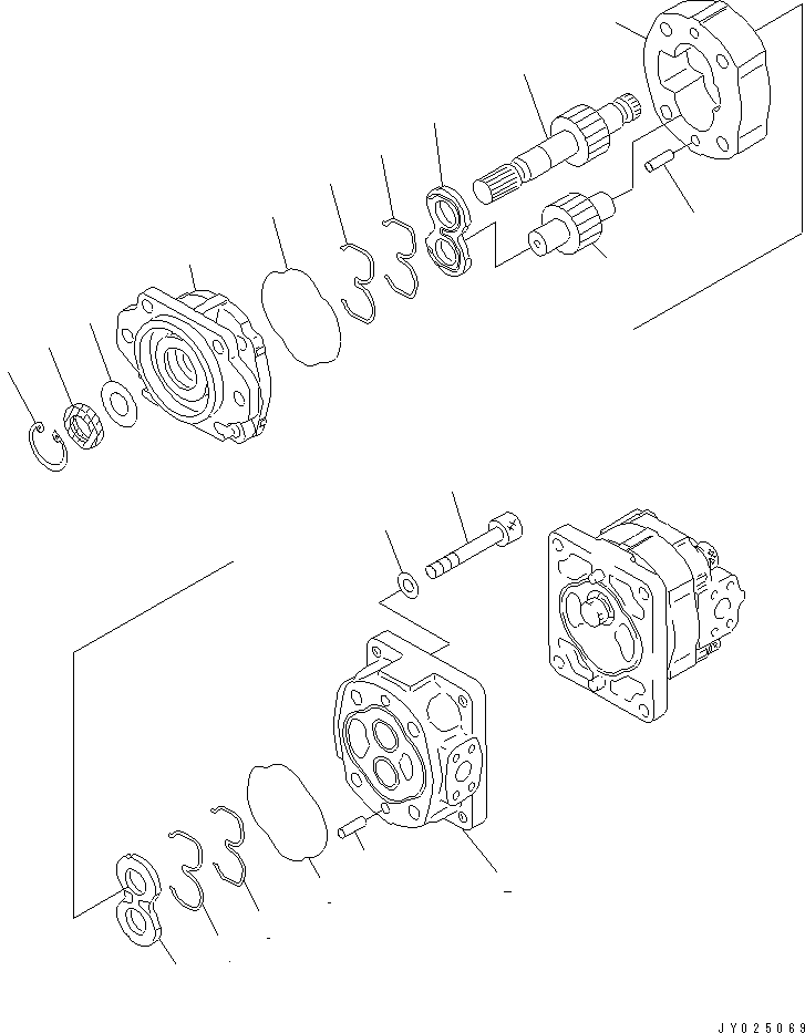 PUMP ASS'Y,(SAR71) 705-12-37241 KOMATSU