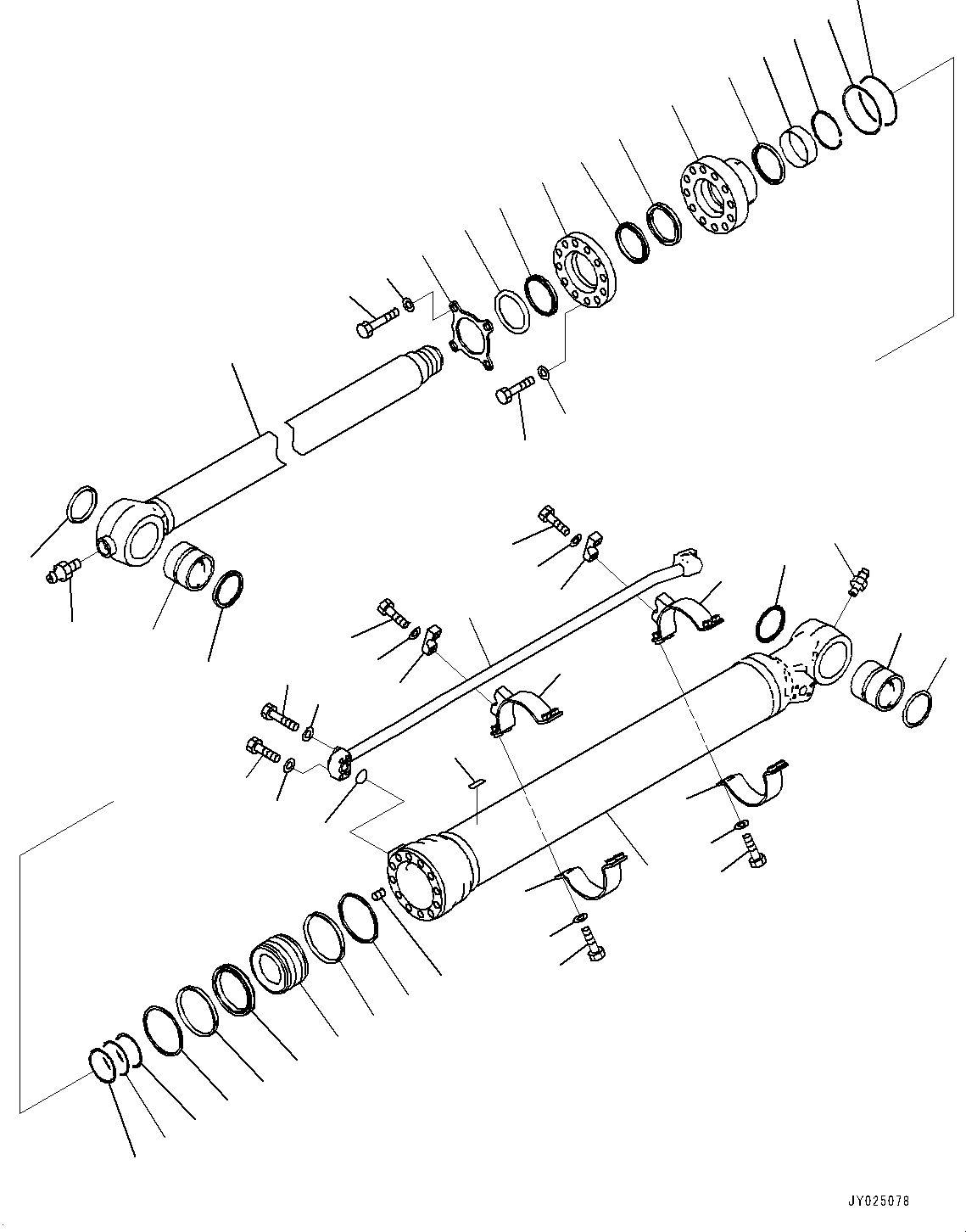 Группа цилиндра 707-E1-02600 KOMATSU