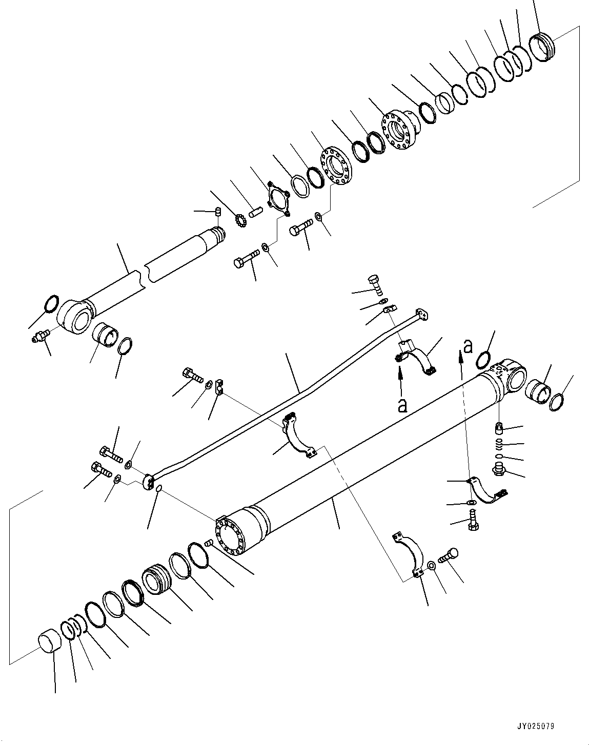 Группа цилиндра 707-E1-02590 KOMATSU