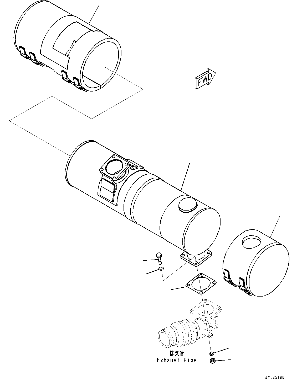 Komatsu diesel Oxidation Catalyst (KDOC) Assembly 6523-01-0230 KOMATSU