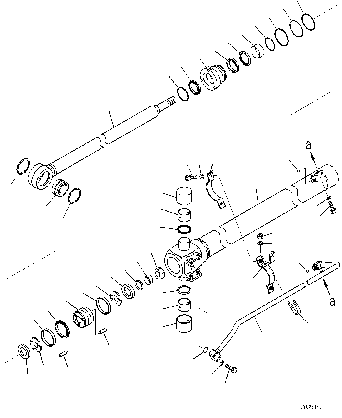 Цилиндр в сборе 707-G2-00380 KOMATSU
