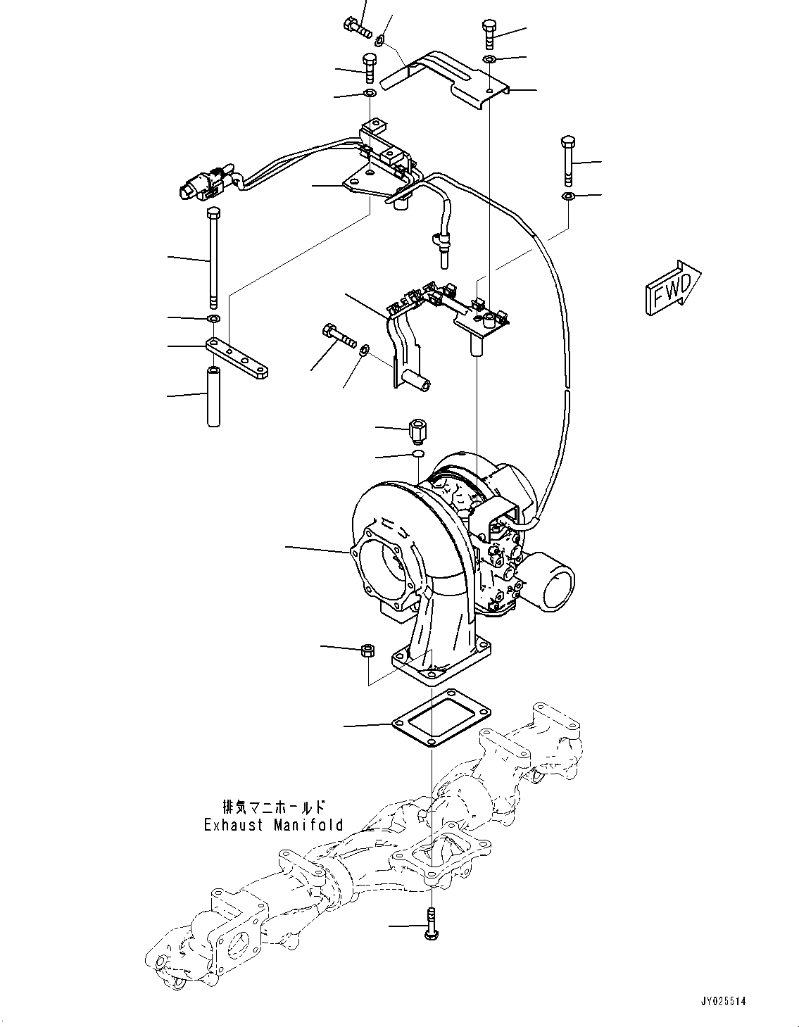 Turbocharger 6507-12-5020 KOMATSU