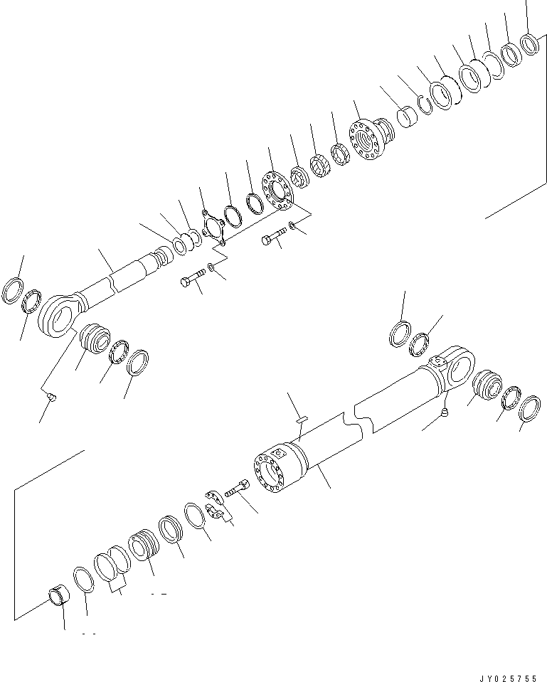 Шток поршня 707-58-16140 KOMATSU