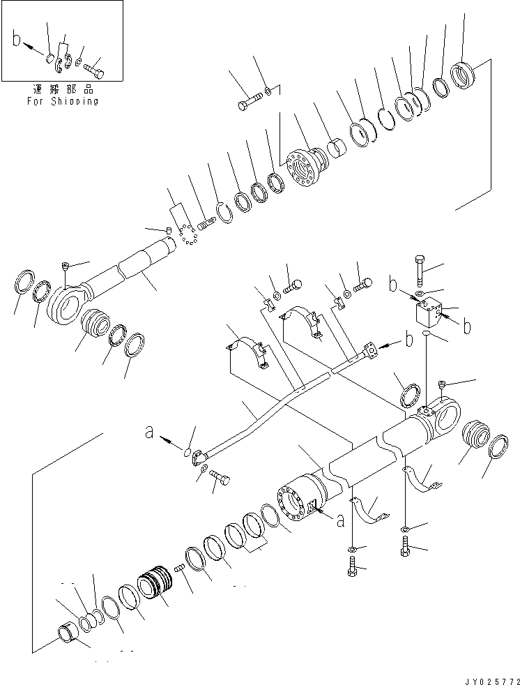 Цилиндр в сборе 707-01-0CA41 KOMATSU
