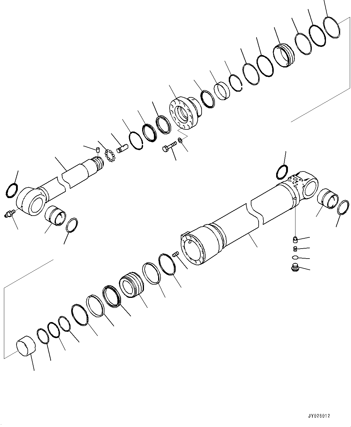 CYLINDER G. 707-E1-X2590 KOMATSU