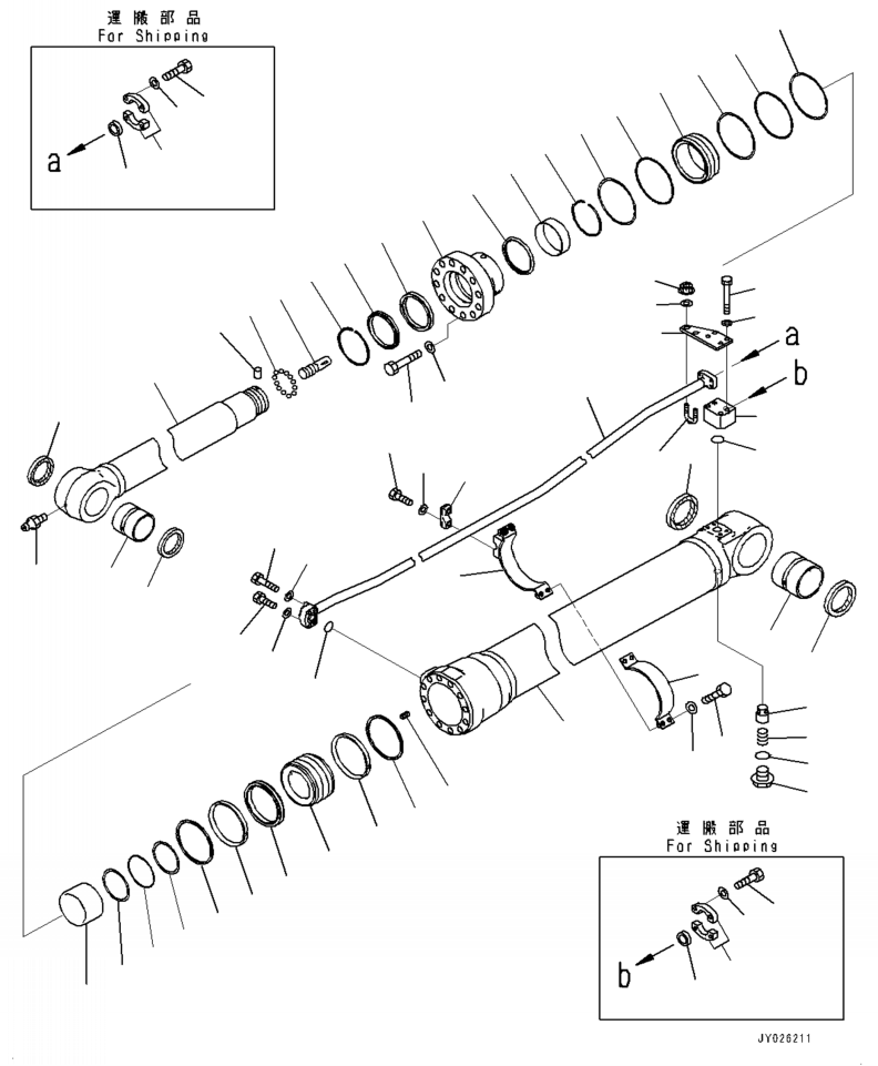 Цилиндр в сборе 707-F1-00400 KOMATSU