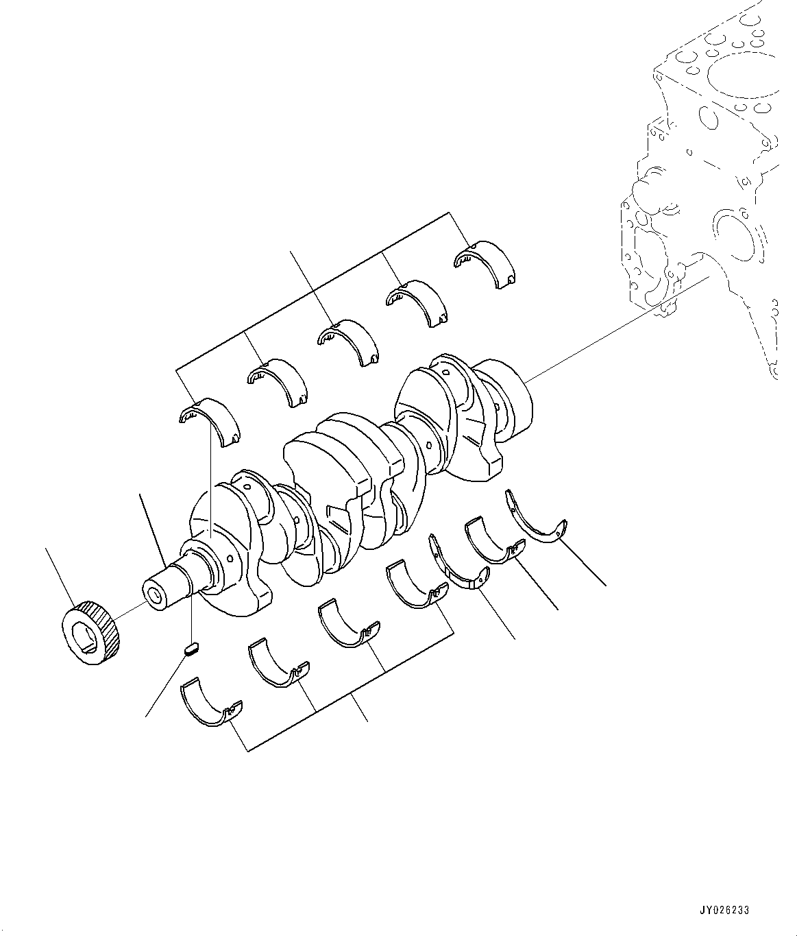 Thrust Metal Assembly, Undersize, 0.25mm 6276-29-8600 KOMATSU