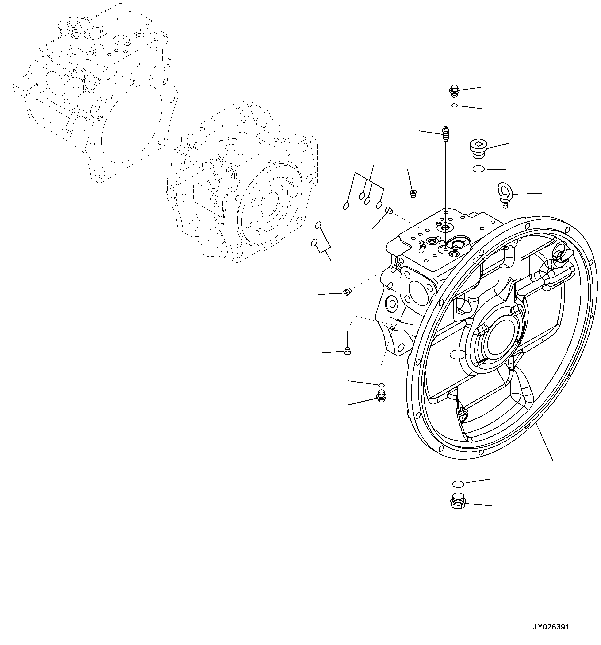 Насос (подузел) (708-2G-01400) KOMATSU
