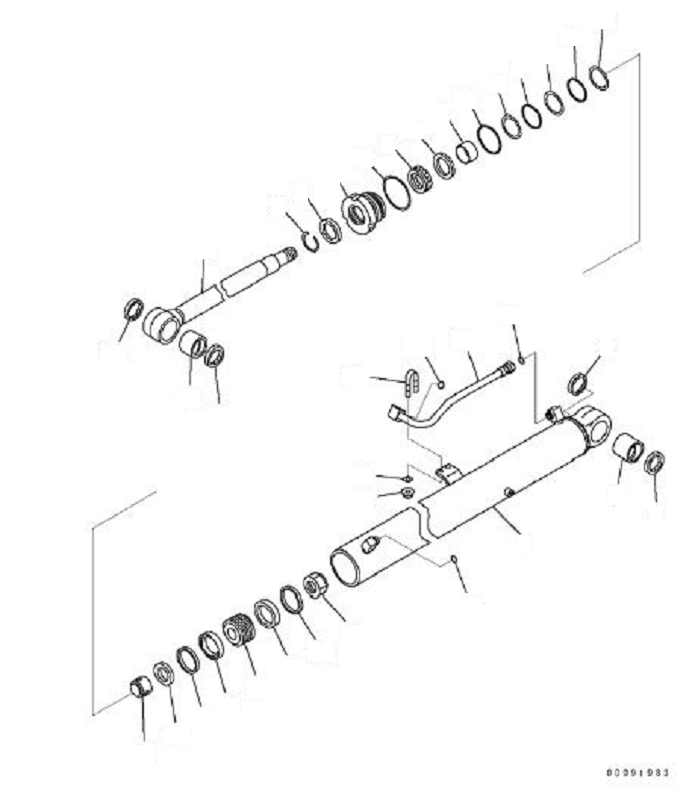 CYLINDER GROUP, BOOM (??707-00-XT261) KOMATSU