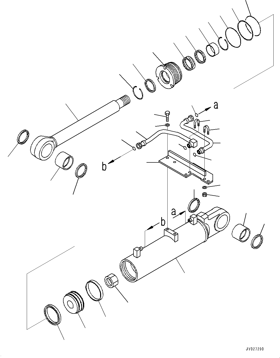 Цилиндр в сборе 707-G0-01710 KOMATSU