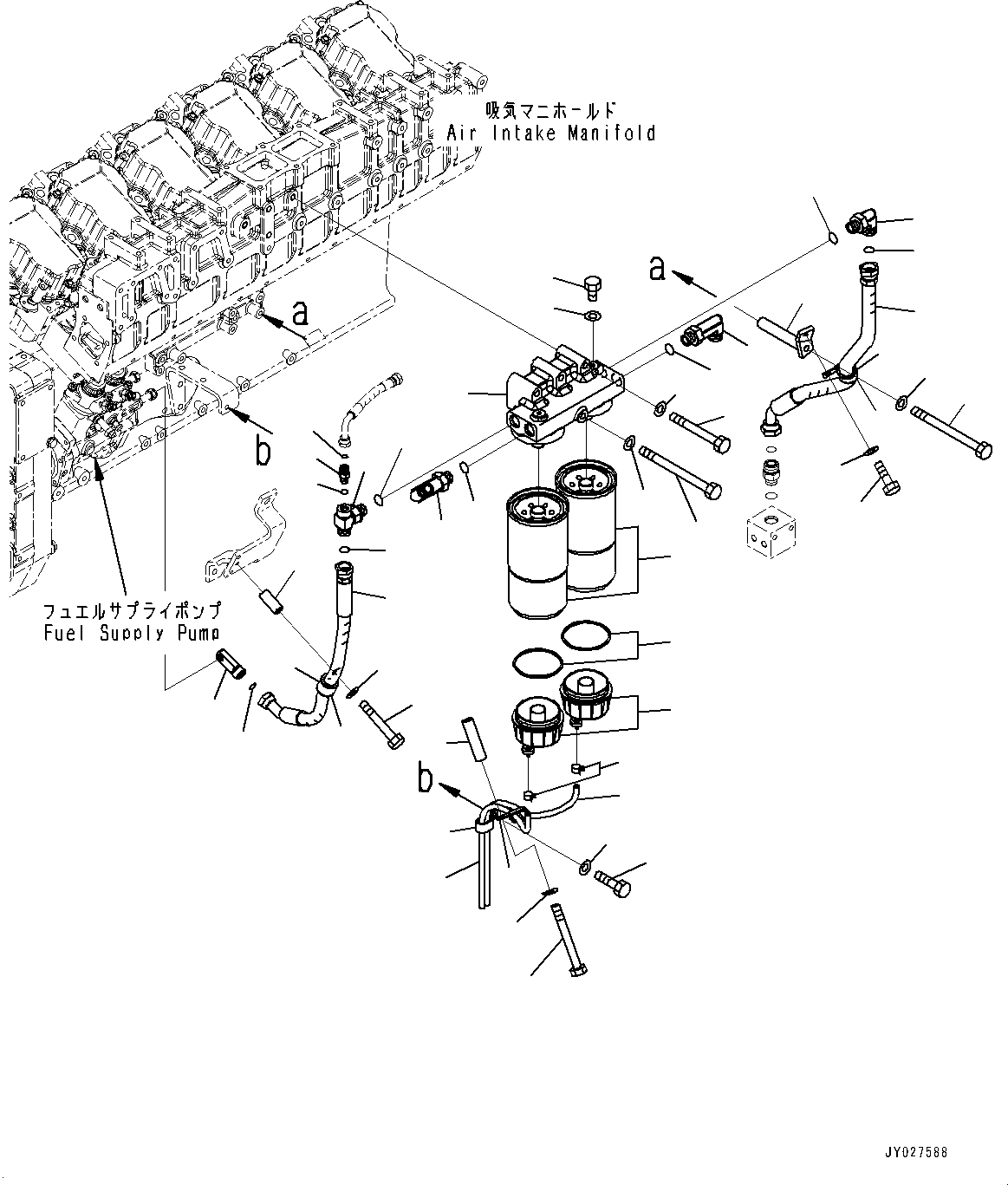 Шланг с торцевым уплотнением 02764-G0608 KOMATSU