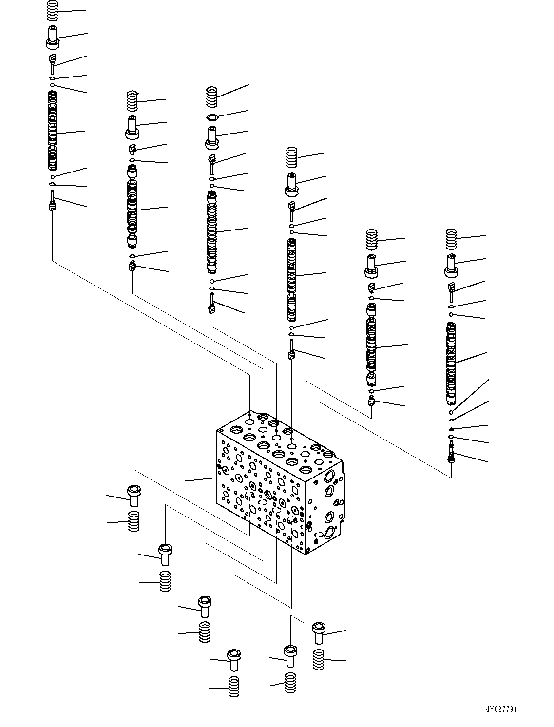 Valve Assembly, Control, Loading Shovel, Bottom Dump Type 723-48-27905 KOMATSU
