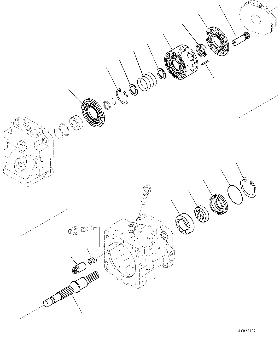 Насос в сборе 708-1T-00472 KOMATSU