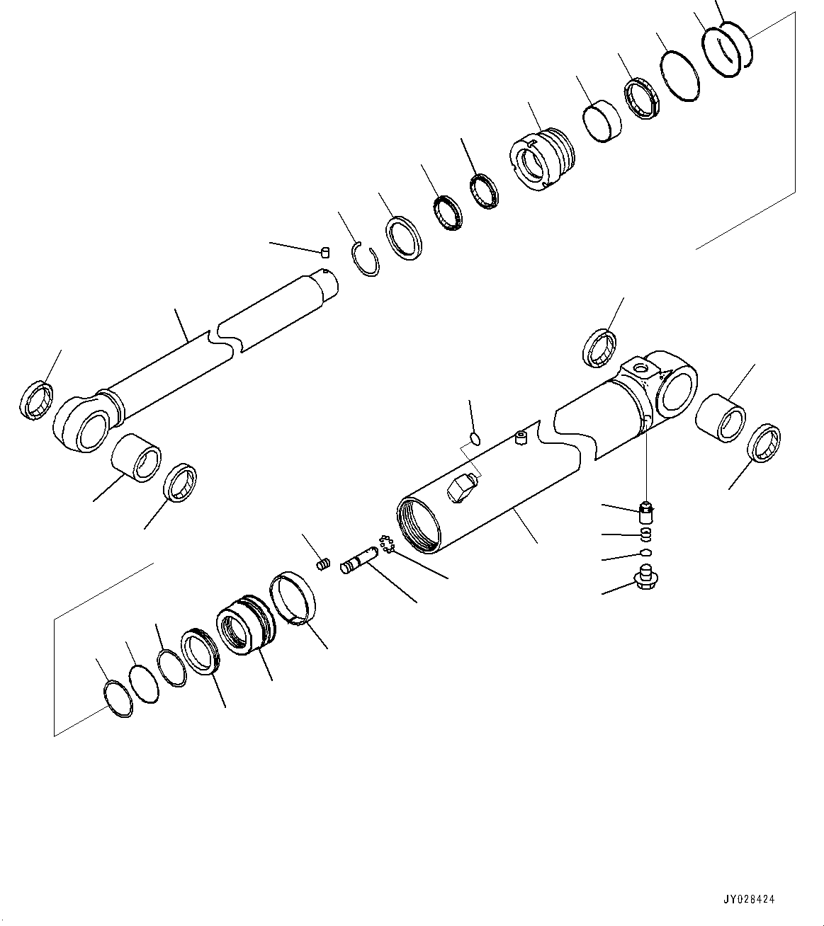 Шток поршня 707-58-70C50 KOMATSU