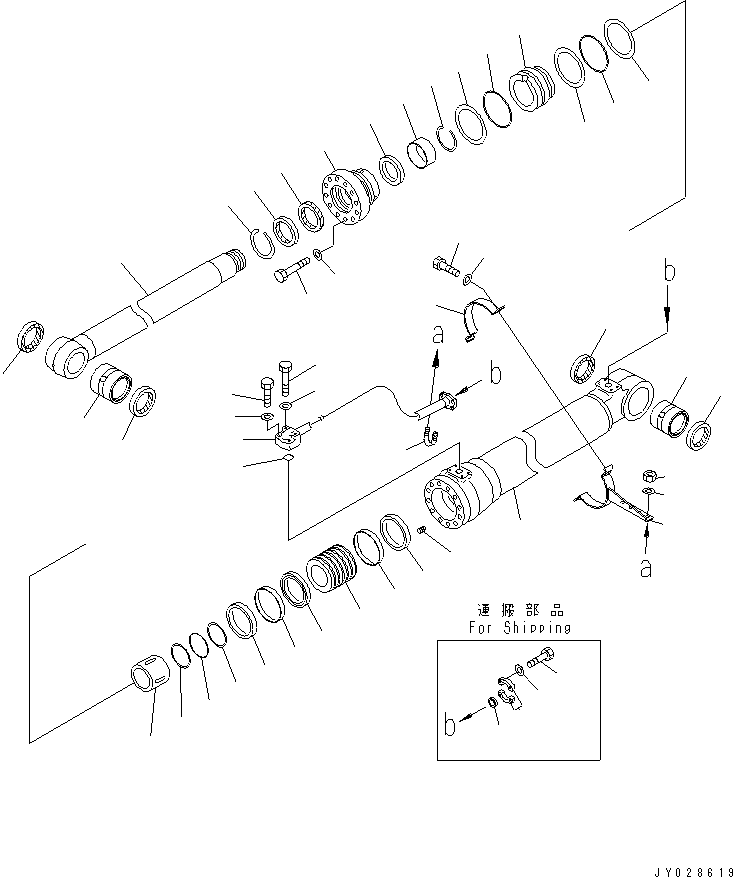 CYLINDER GROUP,R.H. (\8\707-01-XH980) KOMATSU
