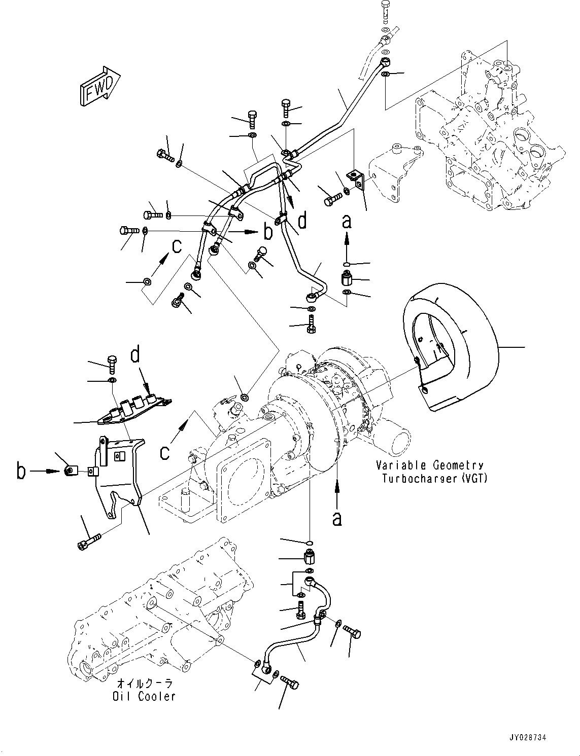 Шланг 6263-61-9550 KOMATSU