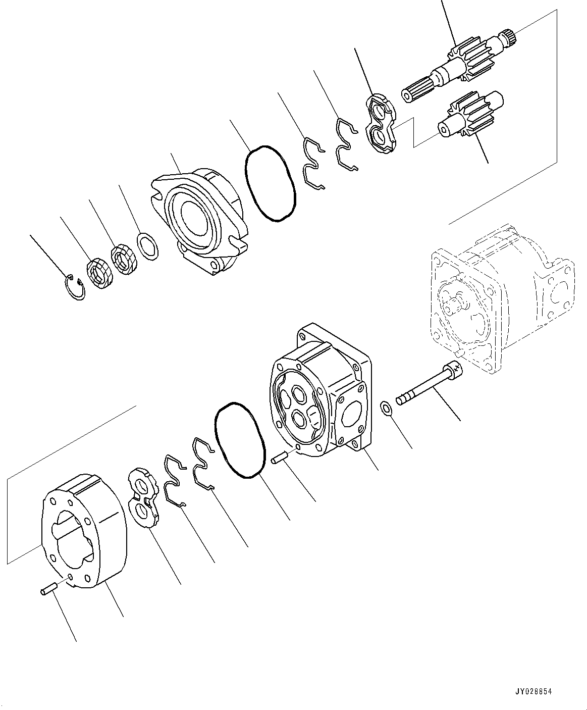 Pump Assembly, Gear (SAL 63) 705-37-36050 KOMATSU