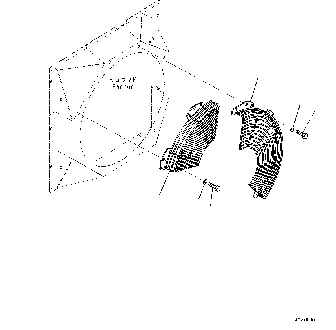GUARD, FAN 22N-979-5160 KOMATSU