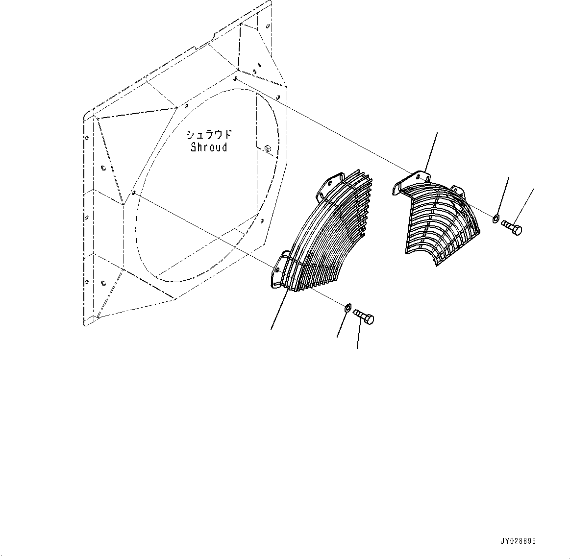 GUARD, FAN 22N-979-5180 KOMATSU