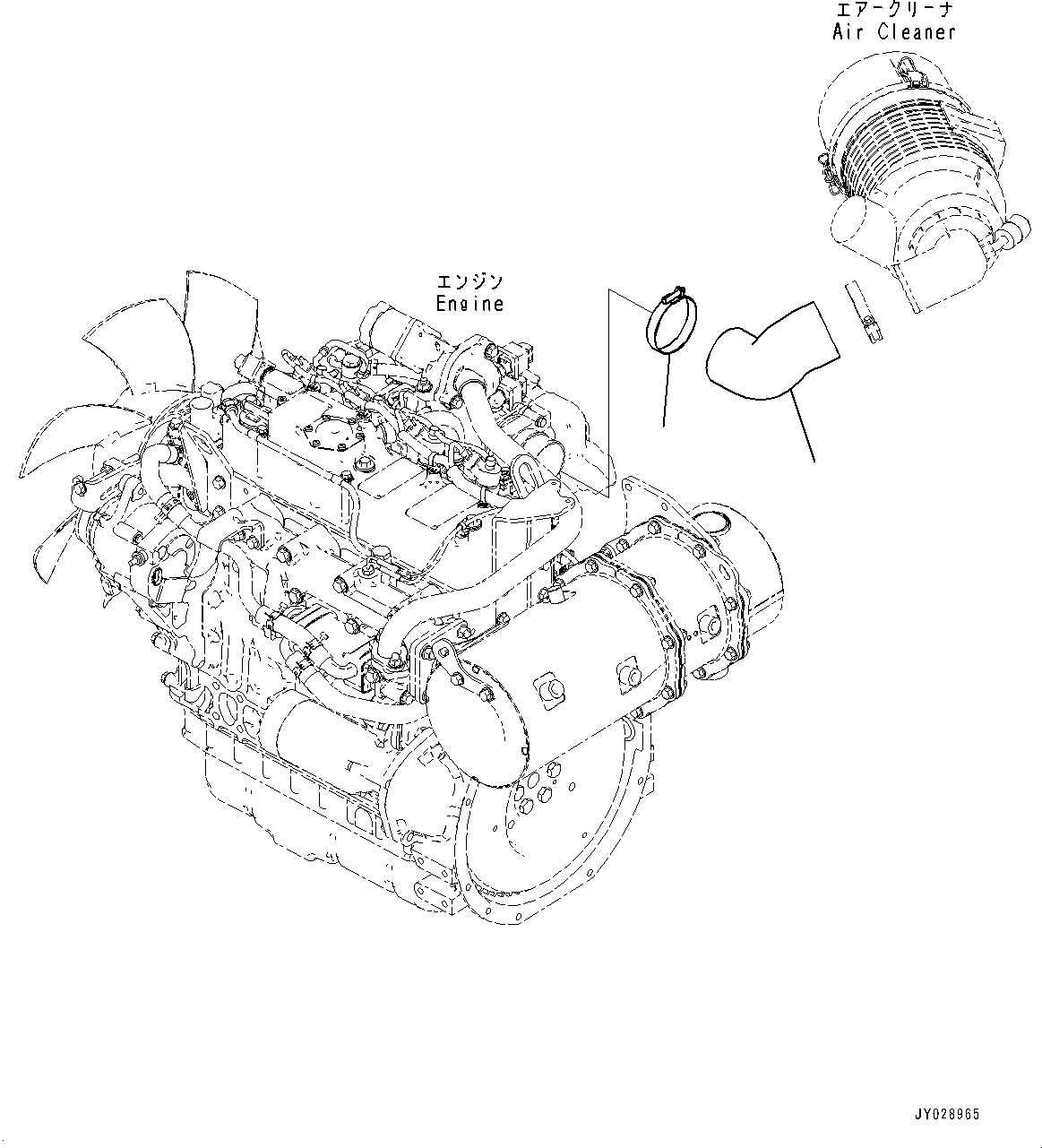 Шланг 22N-01-52220 KOMATSU
