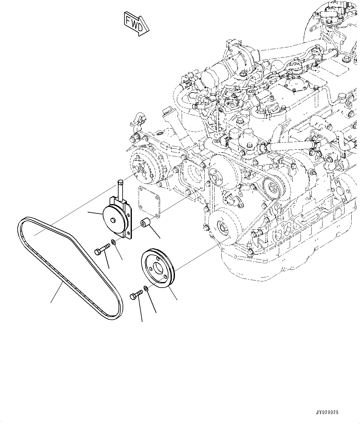 Pulley Assembly 22N-979-5050 KOMATSU