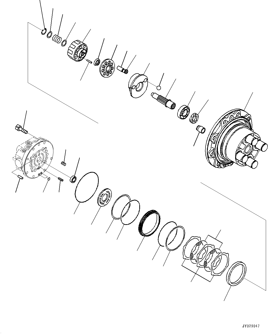HYDRAULIC MOTOR, ASSEMBLY FU1BB25159640A KOMATSU