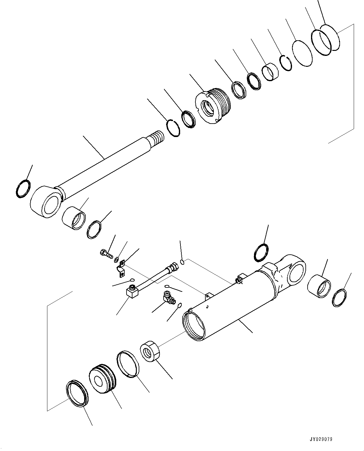 Цилиндр в сборе 707-G0-01700 KOMATSU