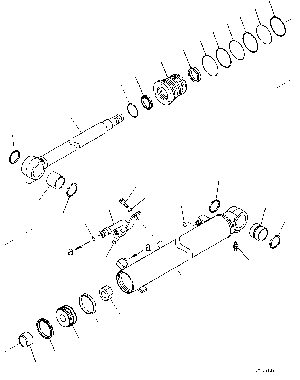 Цилиндр в сборе 707-G0-01410 KOMATSU