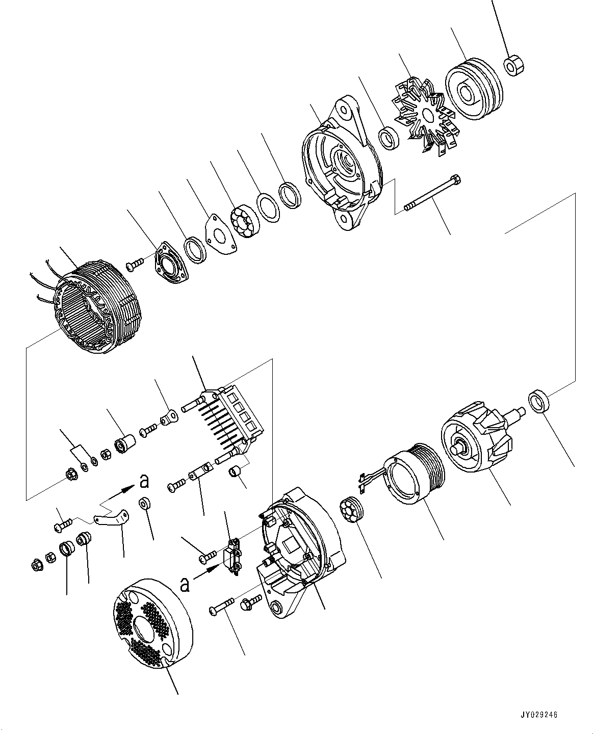 Генератор 600-825-6151 KOMATSU