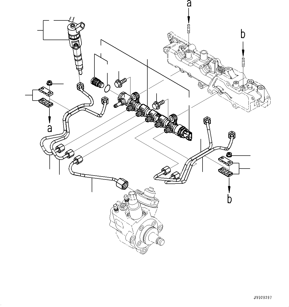 Форсунка YM129A00-53100 KOMATSU