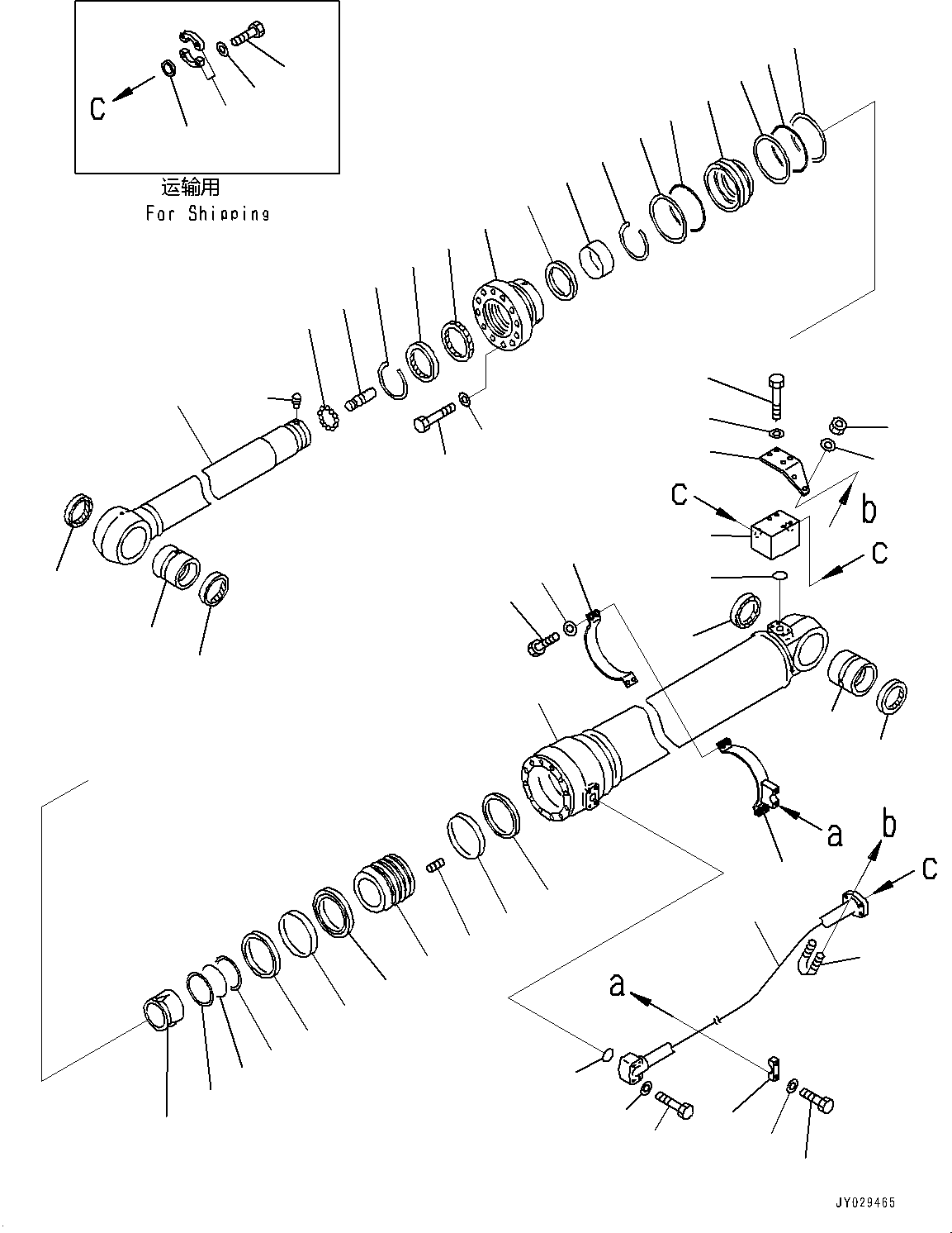 Группа цилиндра 707-01-XEE11 KOMATSU
