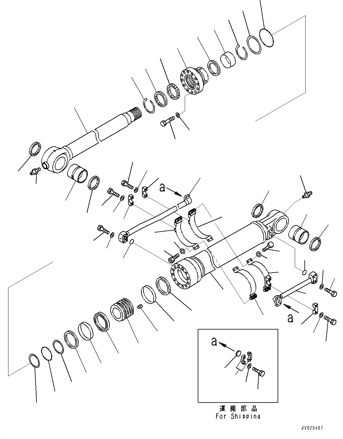 CYLINDER ASSEMBLY,(FINAL COOTING) 707-01-XMK52 KOMATSU