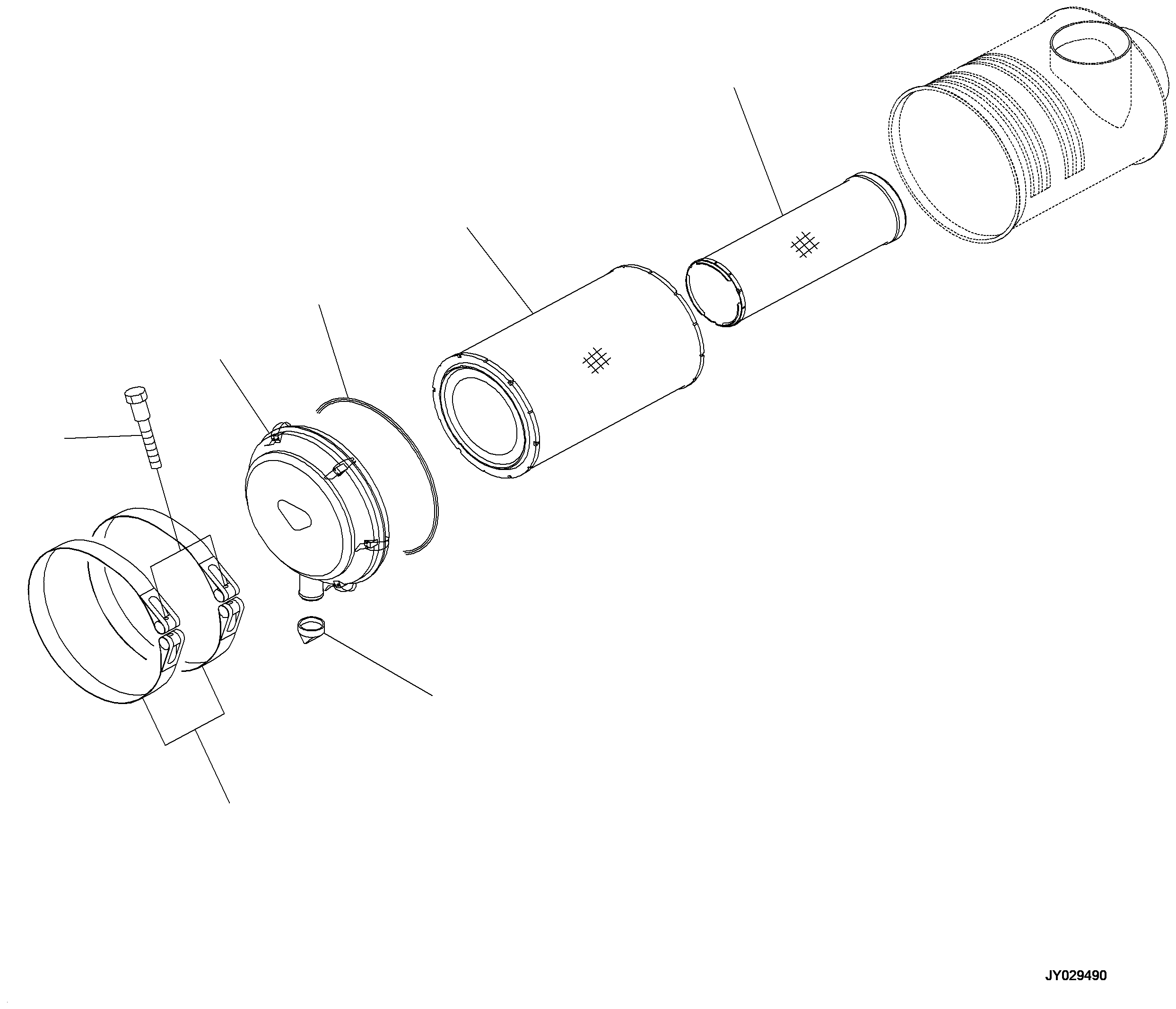 ELEMENT{INNER} (600-185-4220) KOMATSU