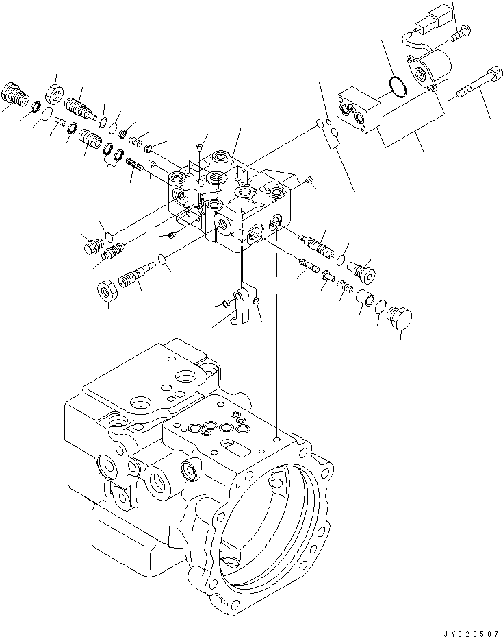 VALVE ASS'Y,SERVO (\7\708-3T-03250) KOMATSU