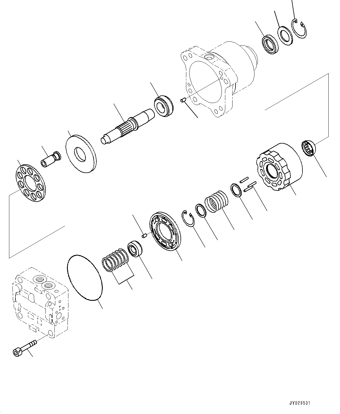 Электродвигатель в сборе 708-7W-00340 KOMATSU