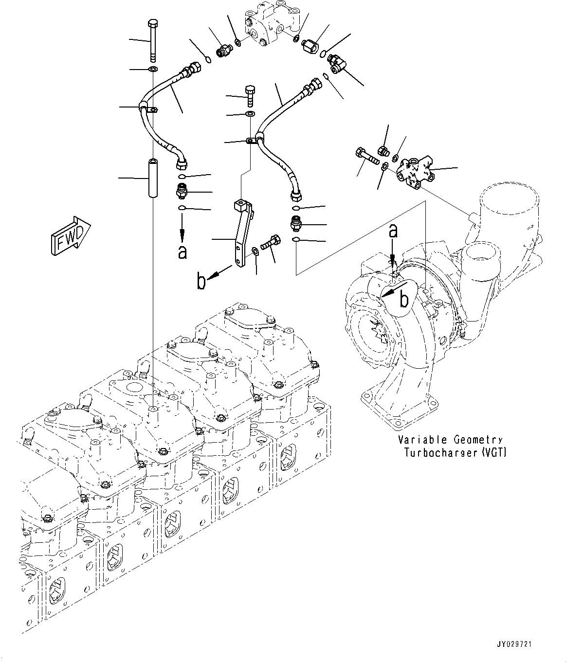 Соединительный штуцер 6246-61-6680 KOMATSU