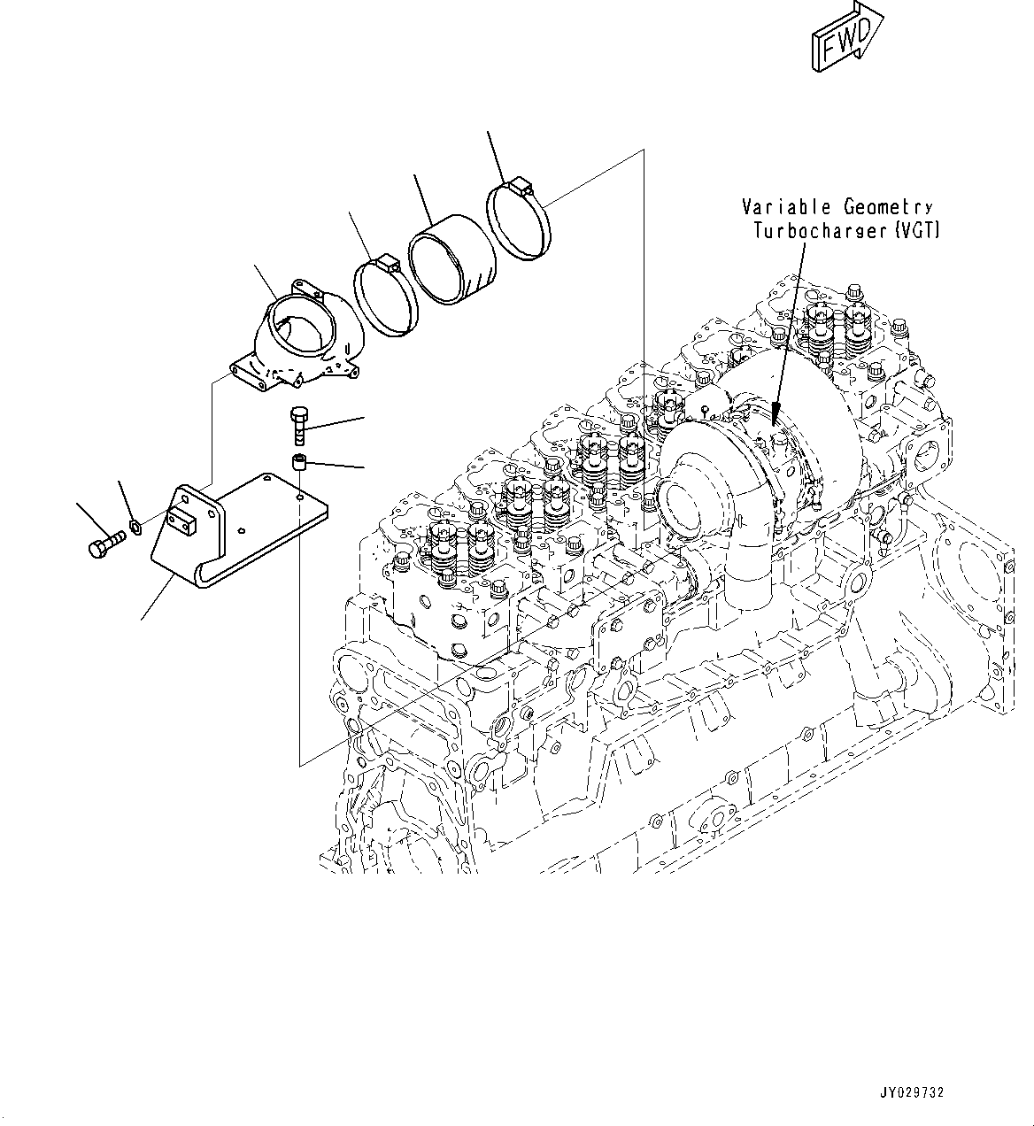 Кронштейн 6263-11-4620 KOMATSU