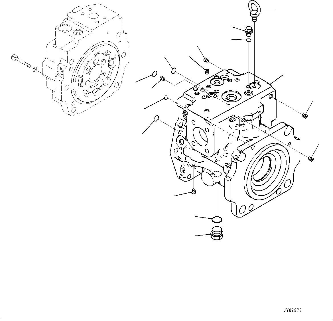 Case Assembly, Front (708-1L-04360) KOMATSU