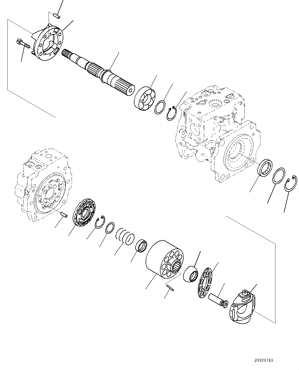 Shaft, Front (708-1L-32390) KOMATSU