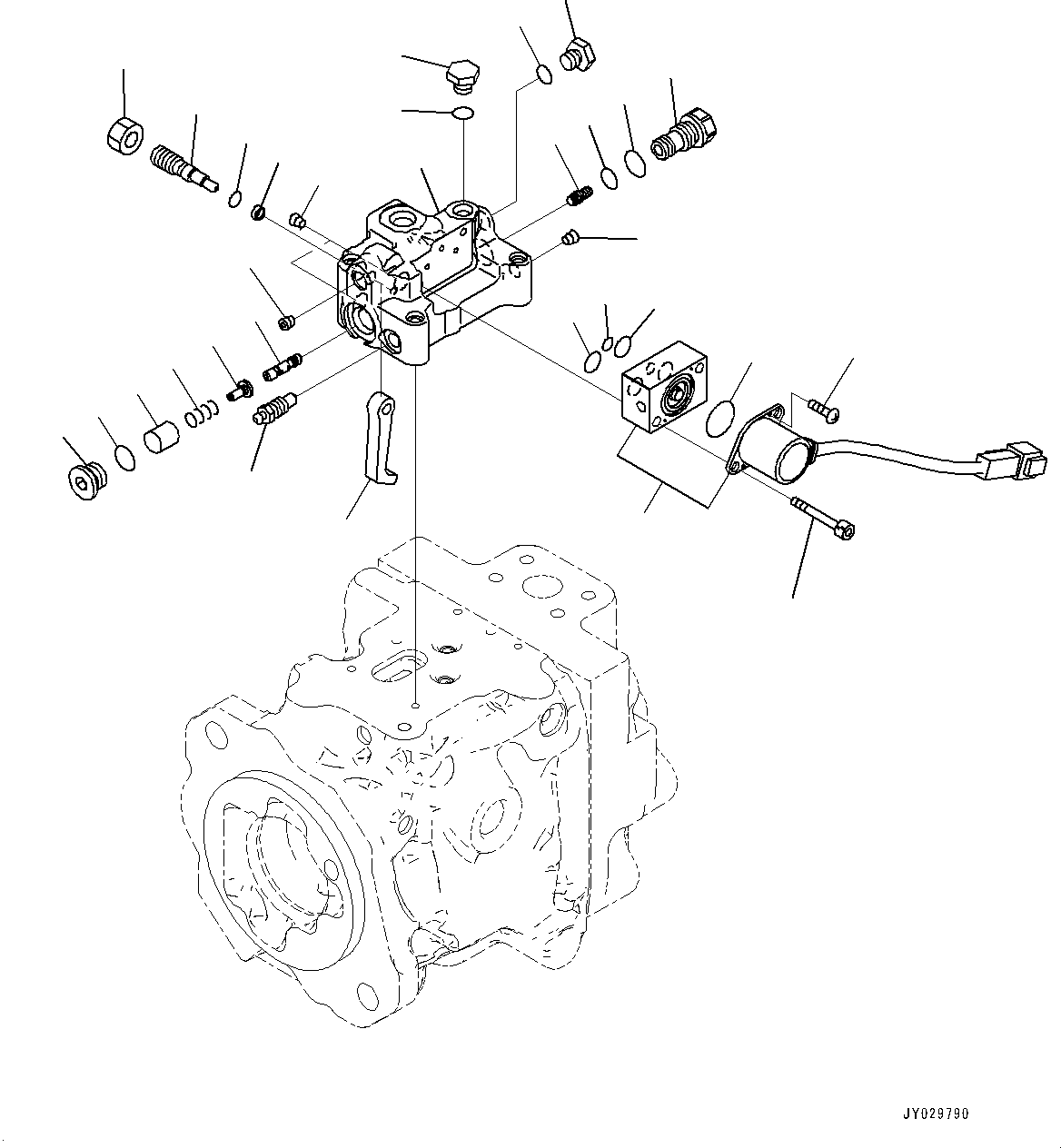 Клапан пилотный 702-21-64500 KOMATSU