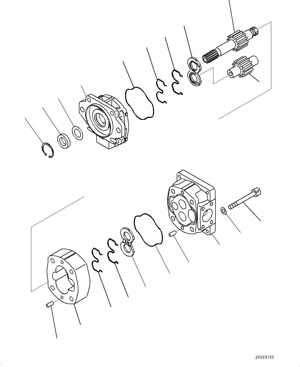 Pump Assembly, Gear (SAL 80 + 80 - A12S) 705-51-32240 KOMATSU