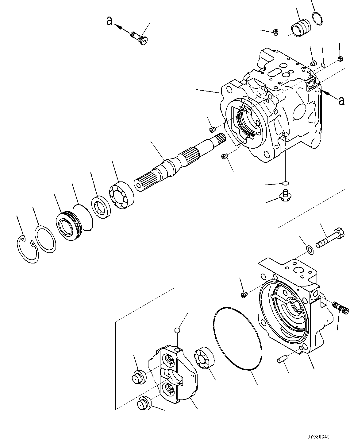 Насос (подузел) 708-1W-01580 KOMATSU