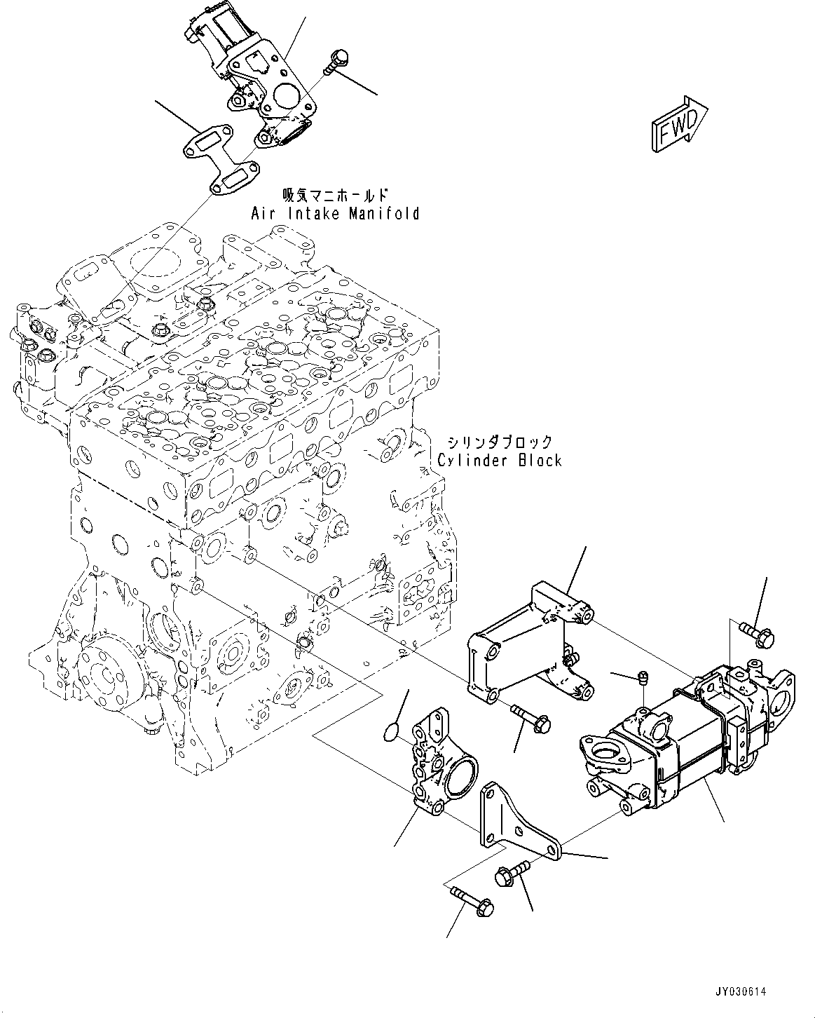 Valve Assembly, EGR 6276-41-9600 KOMATSU