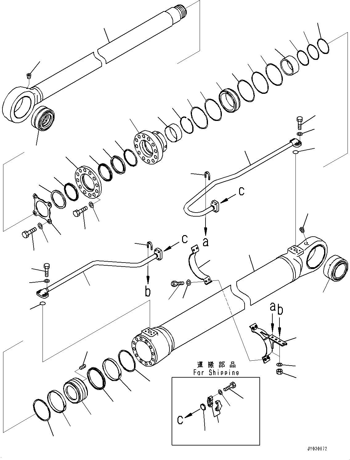 Шток поршня 707-58-14740 KOMATSU