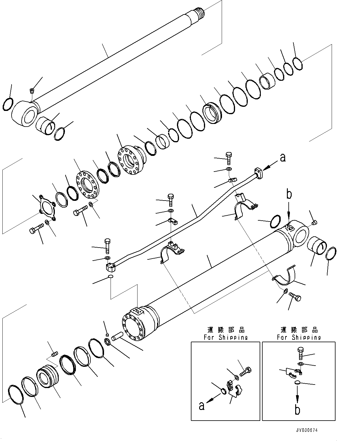 Шток поршня 707-58-12950 KOMATSU