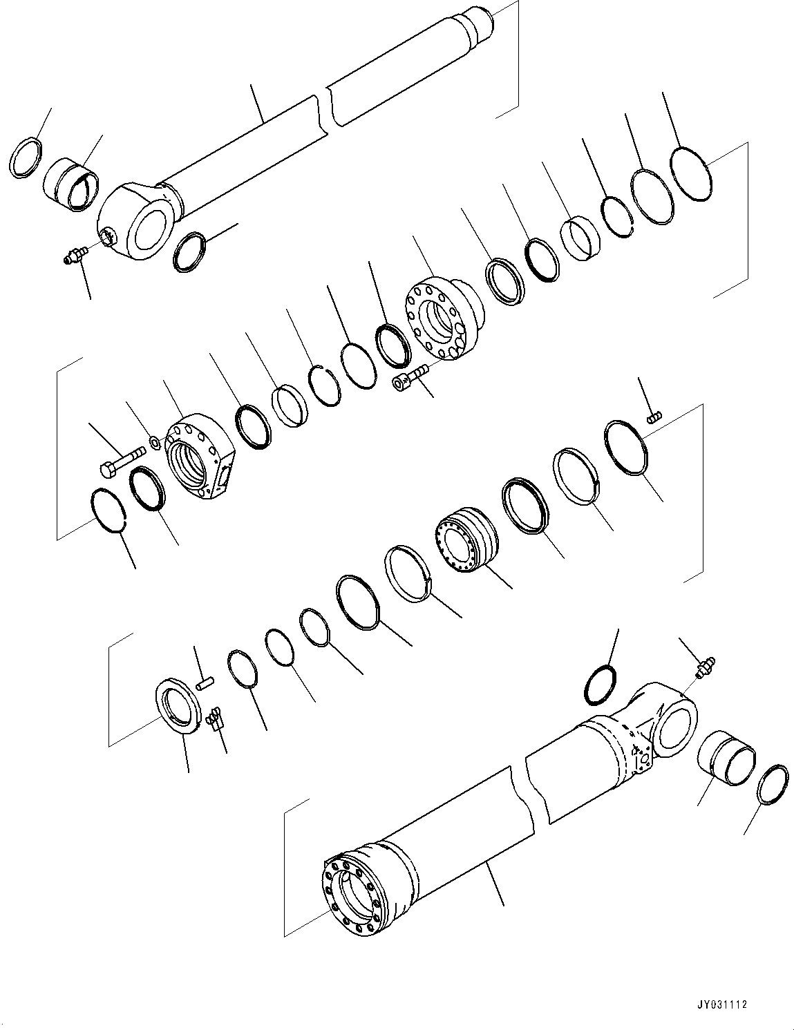 Болт с внутренним шестигранником 01252-A2055 KOMATSU