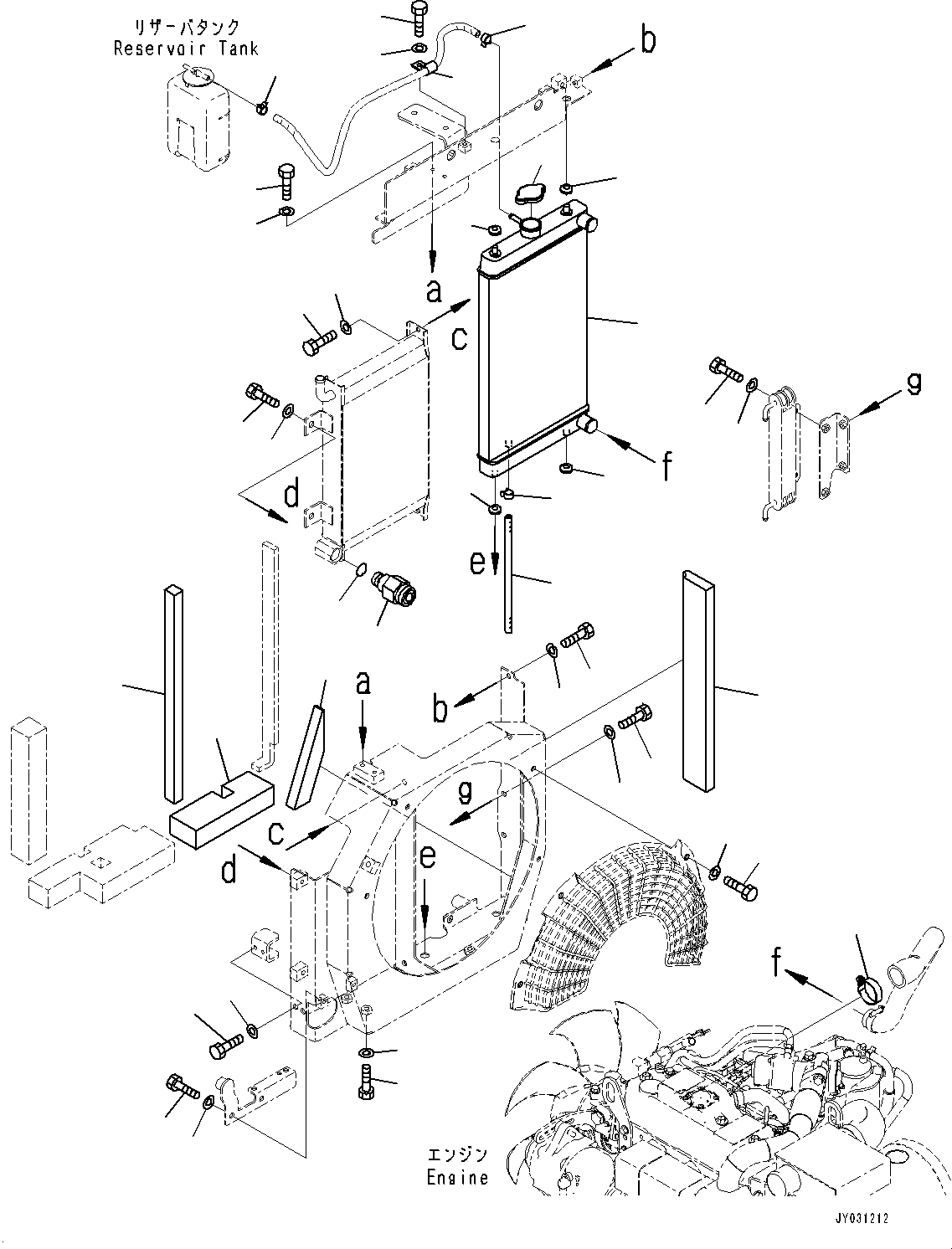 RADIATOR, ASSEMBLY \0\ 22L-03-21111 KOMATSU