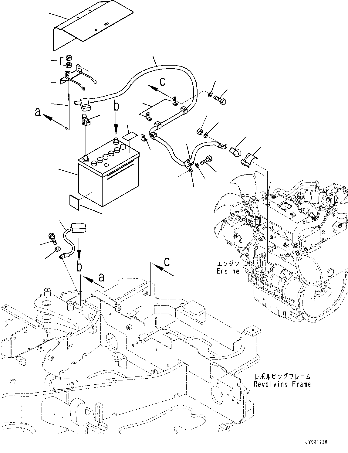 Кабель 22F-06-51540 KOMATSU