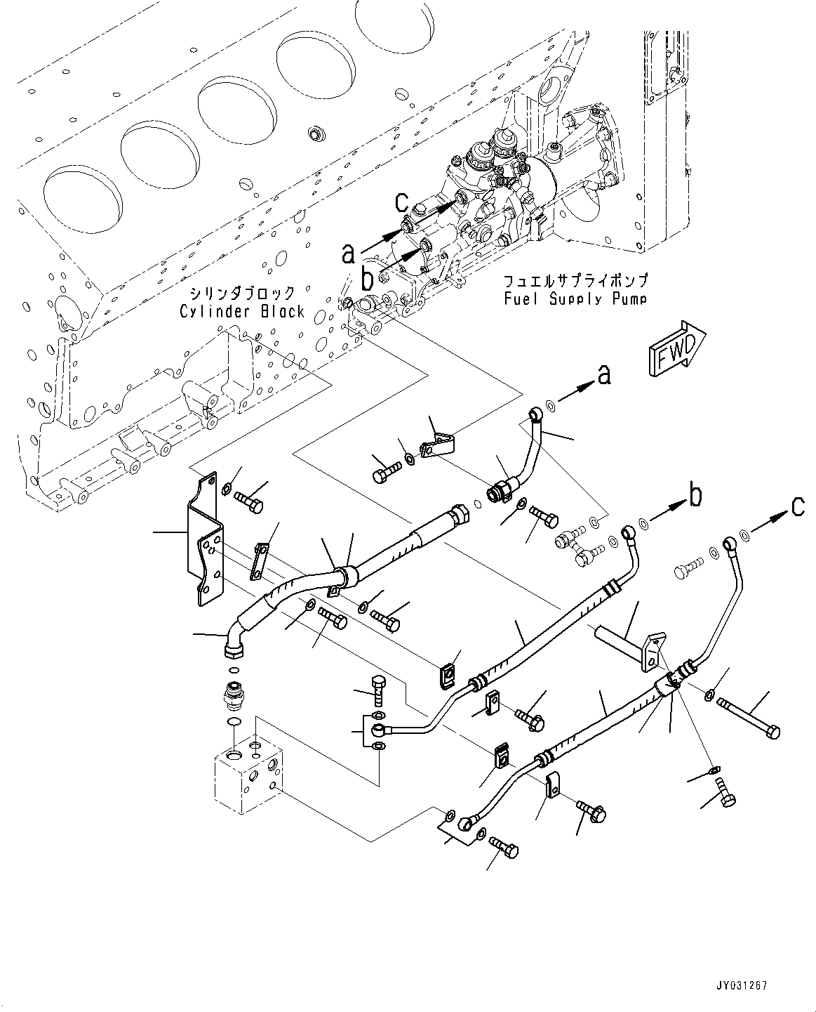 Шланг с торцевым уплотнением 02764-G05A5 KOMATSU