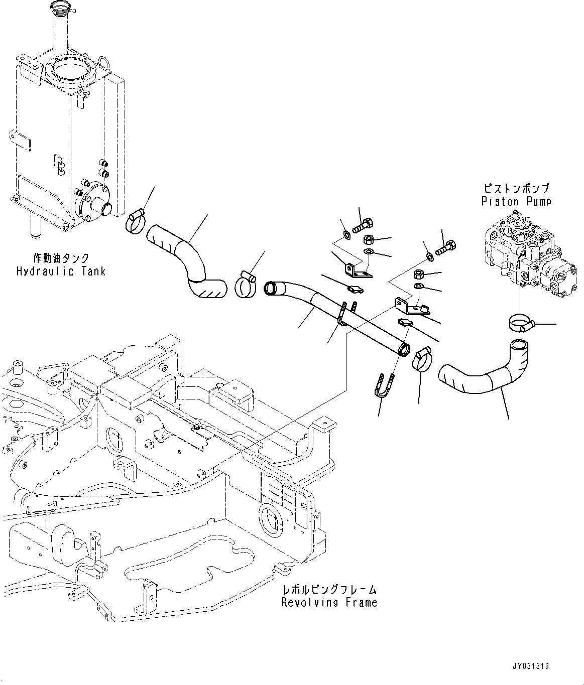 Шланг 22F-62-36330 KOMATSU